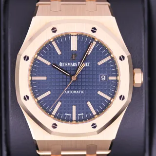 Audemars Piguet Royal Oak 15400OR.OO.1220OR.03 Rose gold Blue