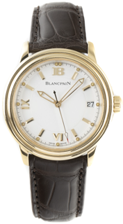 Blancpain Léman Ultra Slim 2100-1418-53A 2100.1418.53A Yellow gold White