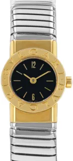 Bulgari Tubogas BB192TG 19mm Yellow gold and Stainless steel Black