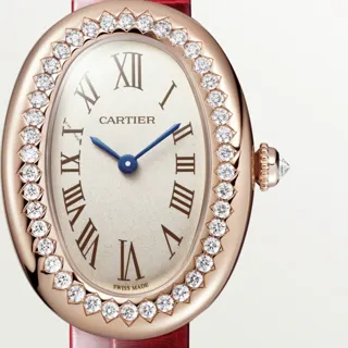 Cartier Baignoire WJBA0031 23mm Rose gold Silver