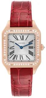 Cartier Santos Dumont WJSA0017 Rose gold Silver