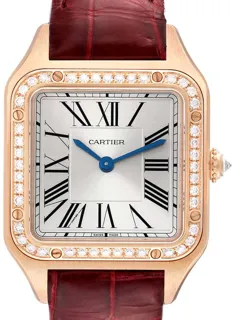 Cartier Santos Dumont WJSA0017 Rose gold Silver