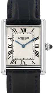 Cartier Tank Louis Cartier 1601-1 Platinum Silver