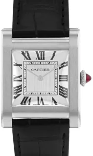 Cartier Tank WGTA0109 Platinum Silver