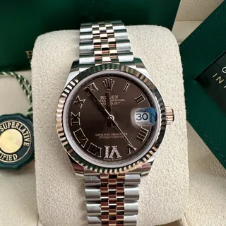 Rolex Datejust 31 278271-0004 Rose gold and Stainless steel Brown