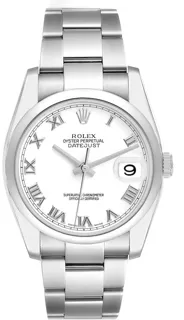 Rolex Datejust 36 116200-0055 Stainless steel White