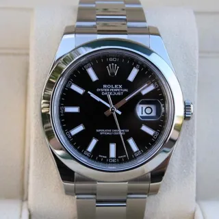 Rolex Datejust II 116300-0001 Stainless steel Black