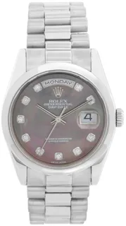 Rolex Day-Date 118209 White gold White