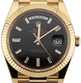 Rolex Day-Date 40 228238-0004 Yellow gold Black