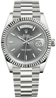 Rolex Day-Date 40 228239-0060 White gold Gray