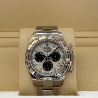 Rolex Daytona 116509-0073 White gold Silver