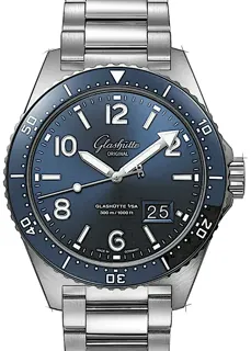 Glashütte SeaQ Panoramadatum 1-36-13-02-81-70 Stainless steel Blue