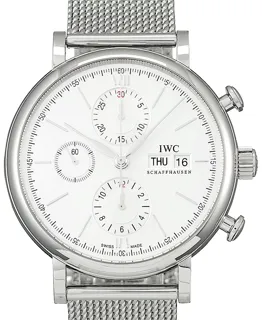 IWC Portofino Chronograph IW391028 42mm Stainless steel Silver