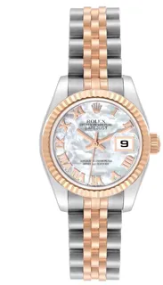 Rolex Lady-Datejust 179171 Rose gold and Stainless steel White