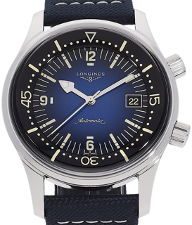 Longines Heritage L37744902 42mm Stainless steel Blue