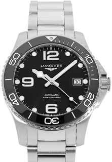 Longines HydroConquest L37804566 Stainless steel Black