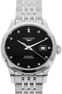 Longines Record L2.321.4.57.6 Stainless steel Black