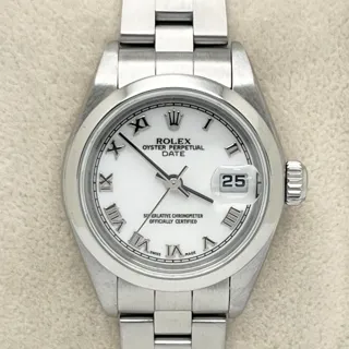 Rolex Oyster Perpetual Date 79160 Stainless steel White