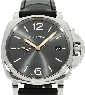 Panerai Luminor Due PAM 01250 Edelstahl Grau