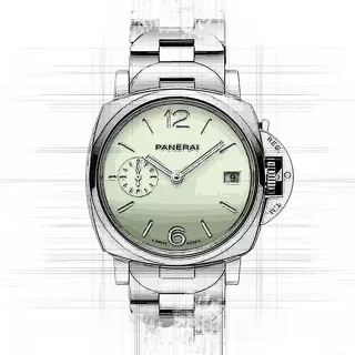 Panerai Luminor Due pam01311 Stainless steel Green