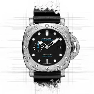 Panerai Submersible PAM 01229 Stainless steel Black