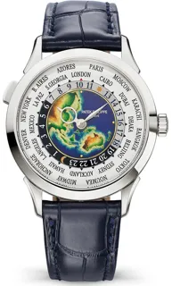 Patek Philippe World Time 5231G-001 White gold Multi-colored