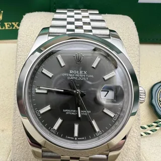 Rolex Datejust 126300-0008 Stainless steel Gray