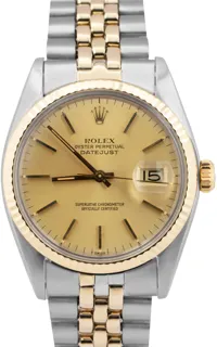 Rolex Datejust 16013 Stainless steel and 14k yellow gold Champagne