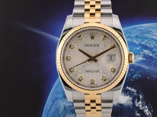 Rolex Datejust 36 116233 36mm Yellow gold and Stainless steel Silver