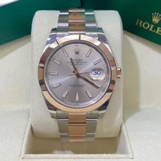 Rolex Datejust 41 126301 Rose gold and Stainless steel Gray