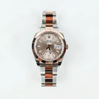 Rolex Datejust 41 126301 Rose gold and Stainless steel Gray