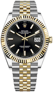 Rolex Datejust 41 126333 Oystersteel$Yellow Gold Black