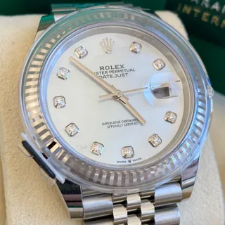 Rolex Datejust 41 126334 Stainless steel White