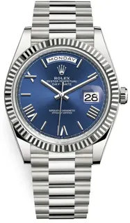 Rolex Day-Date 228239-0007 White gold Blue