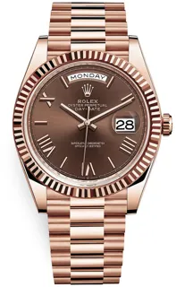 Rolex Day-Date 40 228235 Rose gold Brown