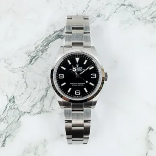 Rolex Explorer 124270 Stainless steel Black