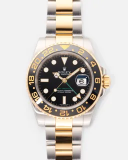 Rolex GMT-Master II 116713LN-0001 40mm Yellow gold and Stainless steel Black