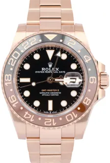 Rolex GMT-Master II, “Root Beer" 126715CHNR 40mm Everose gold Black