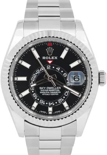 Rolex Sky-Dweller 326934 42mm Stainless steel Black