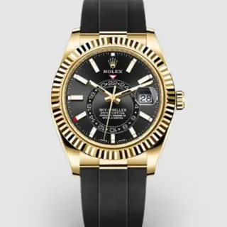 Rolex Sky-Dweller 326238-0009 Yellow gold Black