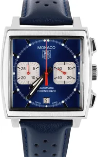 TAG Heuer Monaco CW2113-0 38mm Stainless steel blue