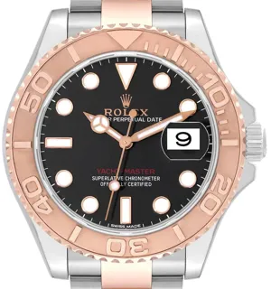 Rolex Yacht-Master 116621-0002 Rose Gold$Steel Black