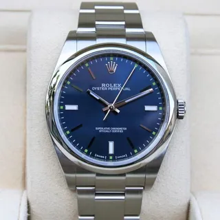 Rolex Oyster Perpetual 114300-0003 Stainless steel Blue