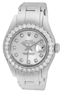 Rolex Pearlmaster 80299 White gold Silver