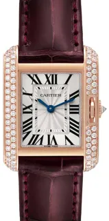 Cartier Tank Anglaise WT100013 Rose gold Silver