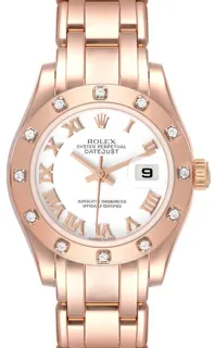 Rolex Pearlmaster 80315 Rose gold White