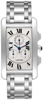 Cartier Tank Américaine W26033L1 White gold Silver