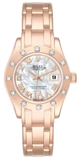 Rolex Pearlmaster 80315 Rose gold White