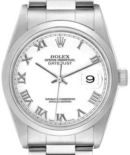 Rolex Datejust 36 16200 Stainless steel White