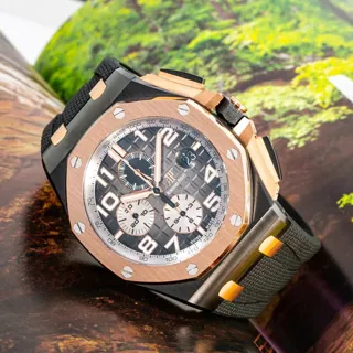 Audemars Piguet Royal Oak Offshore 26405NR.OO.A002CA.01 Rose gold and Black ceramic Gray